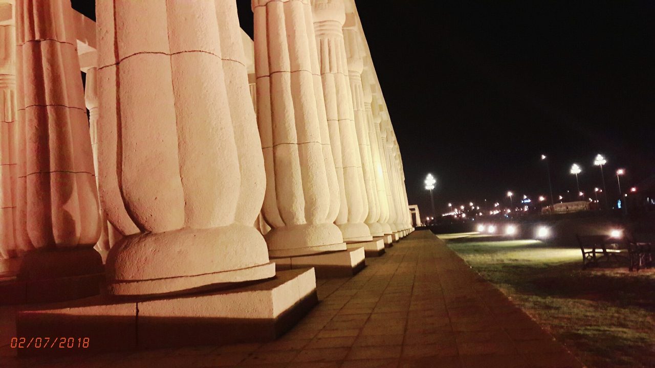 Grand boulevard at night, Bahria Town Karachi